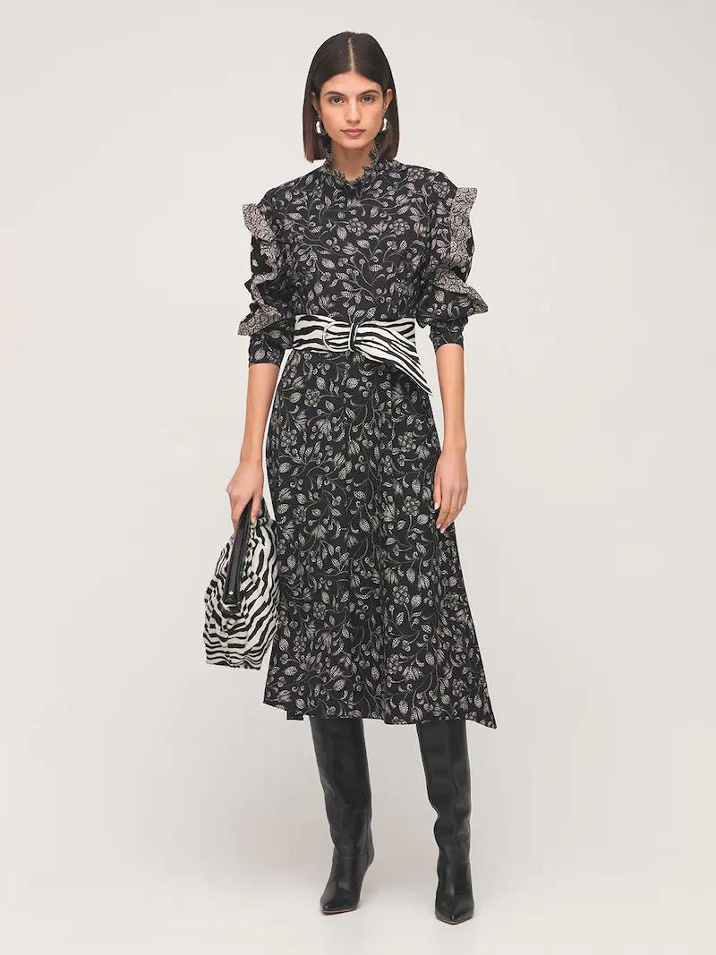 Casual Dresses 2023 French Women Dress Autumn Retro All-match Stand-up Collar High Waist Long Sleeve Mid-length Ruffled Midi, Black
Casual Dresses 2023 French Women Dress Autumn Retro All-match Stand-up Collar High Waist Long Sleeve Mid-length Ruffled Midi, Black