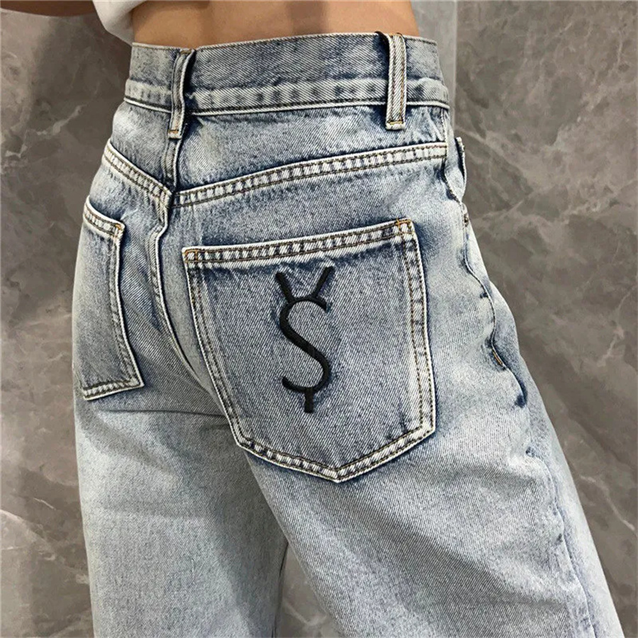 2023 designer womens jeans Designer Jeans Womens Long Pants High Grade Trousers Pocket Embroidery Letter High Waist Slim Straight Jean For Women
2023 designer womens jeans Designer Jeans Womens Long Pants High Grade Trousers Pocket Embroidery Letter High Waist Slim Straight Jean For Women