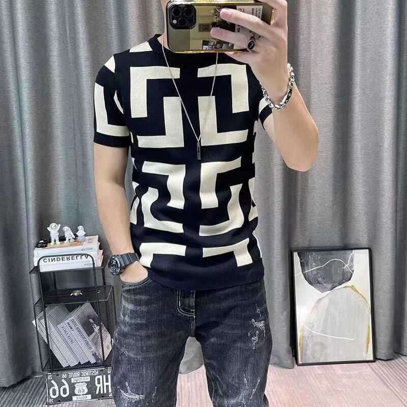 Men's T-Shirts Summer Short Sleeve Knitting T-Shirt Men Slim Streetwear Color Contrast T Shirt Men Tee Shirt Homme Social Club Outfits Tshirt G230202, Blue
Men's T-Shirts Summer Short Sleeve Knitting T-Shirt Men Slim Streetwear Color Contrast T Shirt Men Tee Shirt Homme Social Club Outfits Tshirt G230202, Blue