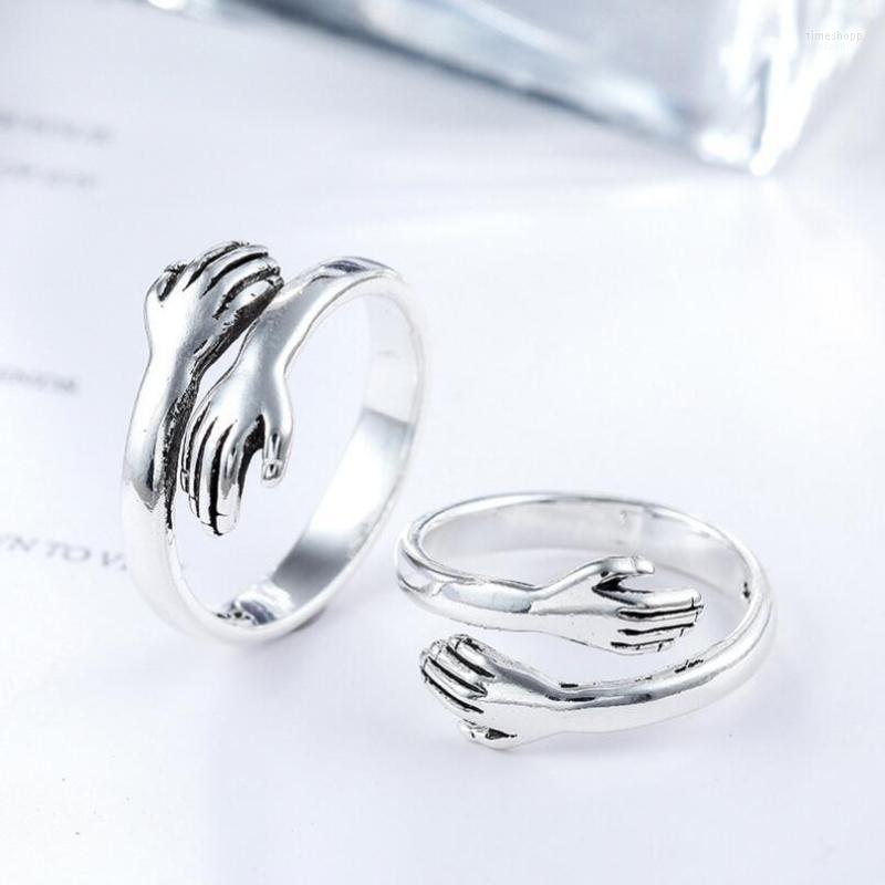 Cluster Rings Design Creative Vintage Simple Open Love Hug Ring Personality Female Hand Adjustable For Women Fashion Jewelry Gift
Cluster Rings Design Creative Vintage Simple Open Love Hug Ring Personality Female Hand Adjustable For Women Fashion Jewelry Gift