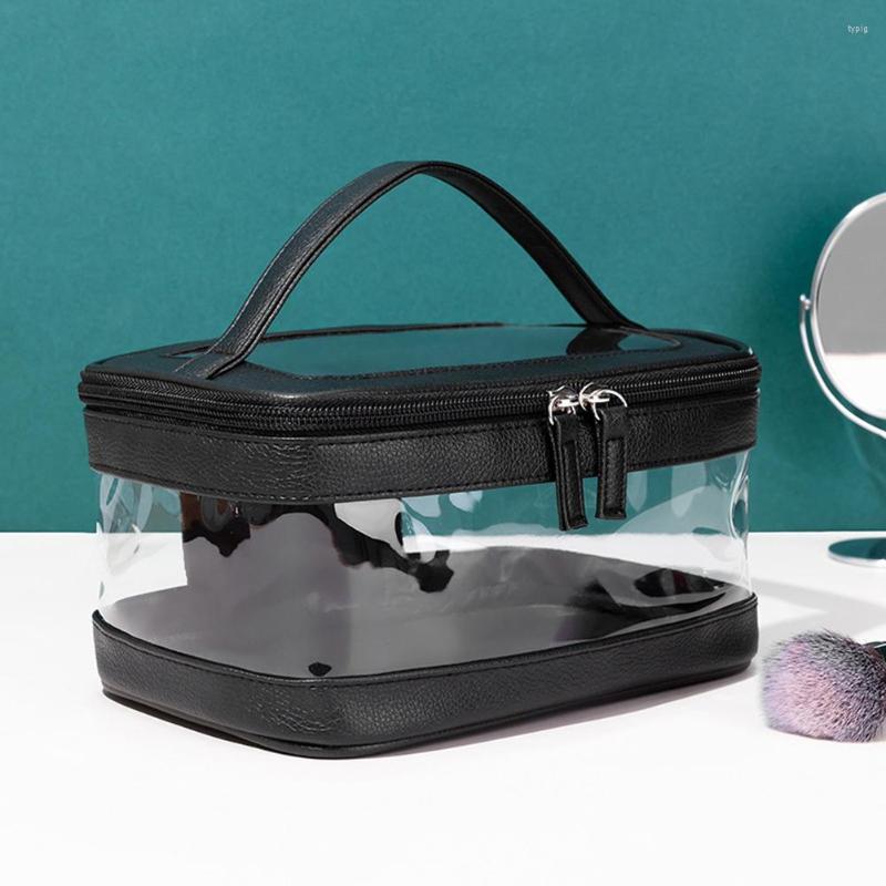 Cosmetic Bags Transparent Bag Large Capacity PVC Makeup Pouch Multi-function Waterproof Handbags Casual, Clear
Cosmetic Bags Transparent Bag Large Capacity PVC Makeup Pouch Multi-function Waterproof Handbags Casual, Clear