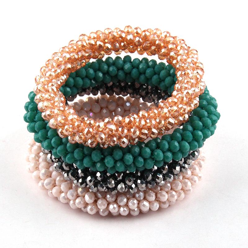 Strand Fashion Jewelry Bracelet Beautiful 3mm Glass Crystal Bracelets & Bangles 6pc Different Color/lot Beaded Strands
Strand Fashion Jewelry Bracelet Beautiful 3mm Glass Crystal Bracelets & Bangles 6pc Different Color/lot Beaded Strands