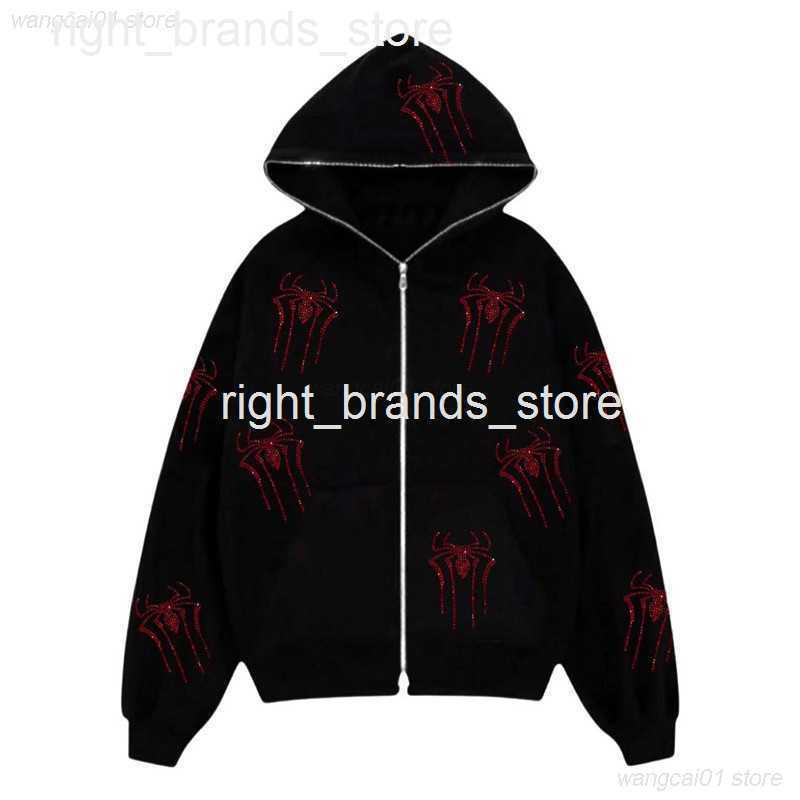 Men' Jackets Men' Jackets Rhinestones Red Spider Print Y2k Women Zip Up Long Seve Oversized Black Hoodie New Gothic Punk Fashion Casual Sweatshirts0 202V23, 666-black
Men' Jackets Men' Jackets Rhinestones Red Spider Print Y2k Women Zip Up Long Seve Oversized Black Hoodie New Gothic Punk Fashion Casual Sweatshirts0 202V23, 666-black