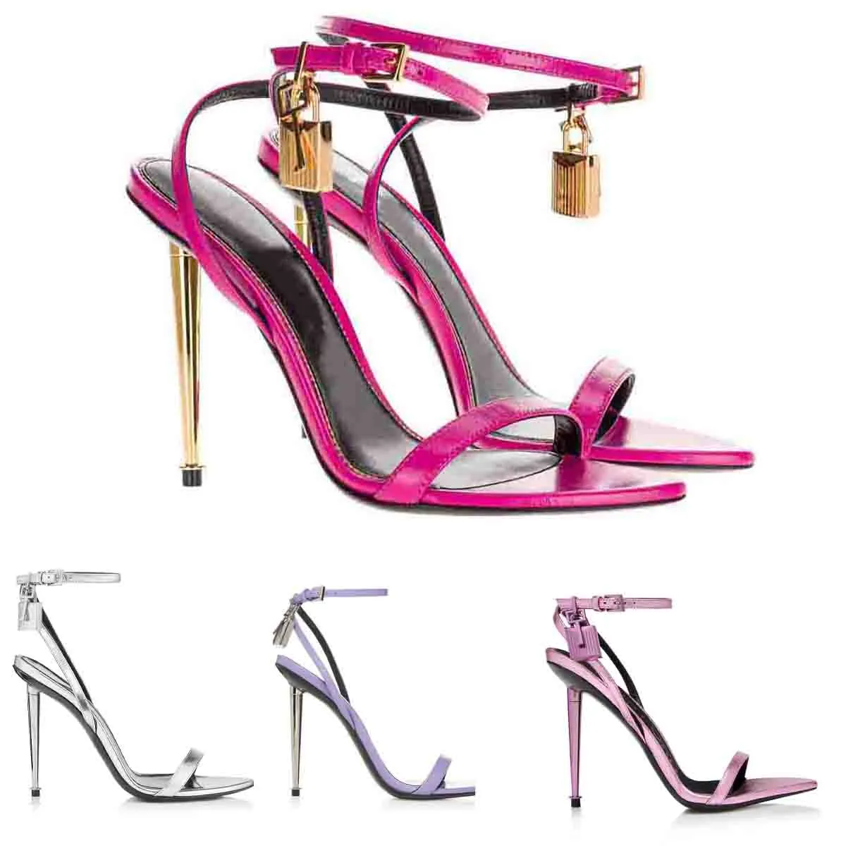 2023S Elegant Brand Women sandal Padlock Pointy Naked Sandals Shoes Hardware Lock and key Women Metal Stiletto Heel Party Dress Wedding EU35-43 tom-fords-heel, 29
2023S Elegant Brand Women sandal Padlock Pointy Naked Sandals Shoes Hardware Lock and key Women Metal Stiletto Heel Party Dress Wedding EU35-43 tom-fords-heel, 29