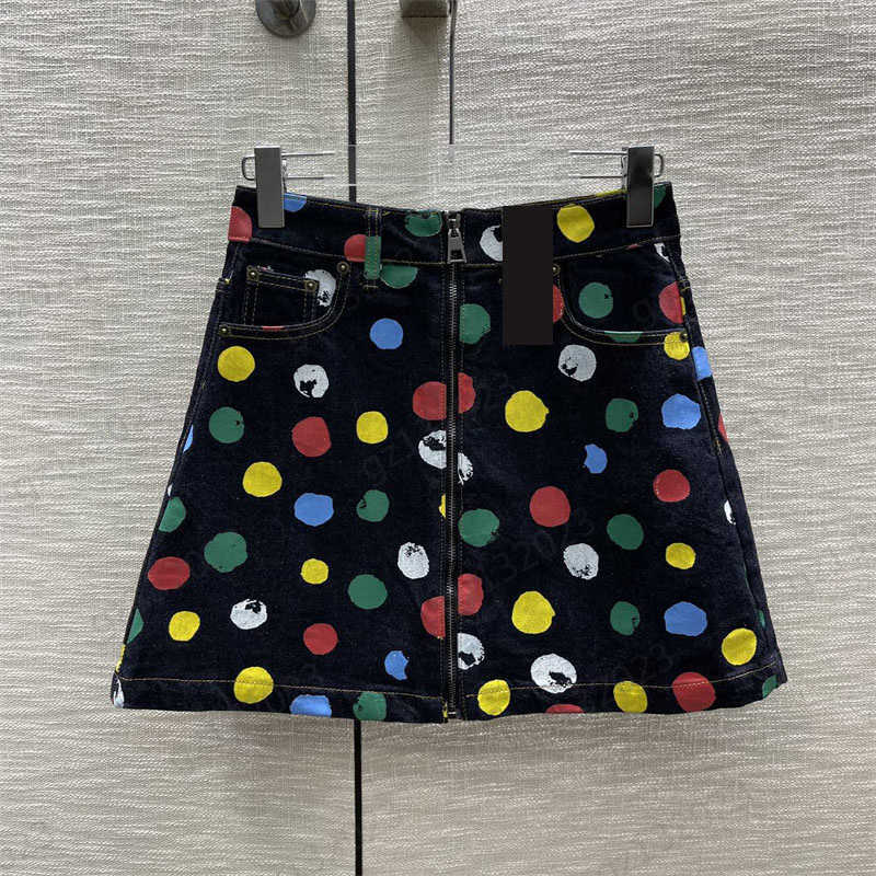 Denim Skirts Fashion Designer Of Color Dot Print Skirt Zipper Opening High-waisted Slimming Skirts Spring And Summer Brand Women Clothing
Denim Skirts Fashion Designer Of Color Dot Print Skirt Zipper Opening High-waisted Slimming Skirts Spring And Summer Brand Women Clothing