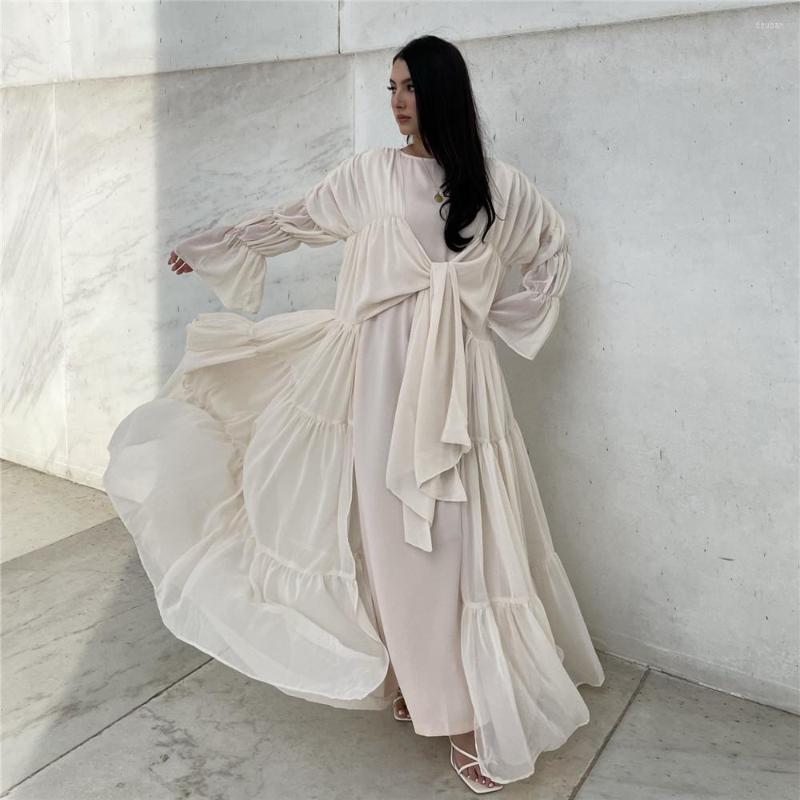 Ethnic Clothing Eid Open Abaya Dress Women Chiffon Wrap Front Muslim Kaftan Islam Dubai Turkey Modest Outfit Robe Summer Abayas Long
Ethnic Clothing Eid Open Abaya Dress Women Chiffon Wrap Front Muslim Kaftan Islam Dubai Turkey Modest Outfit Robe Summer Abayas Long