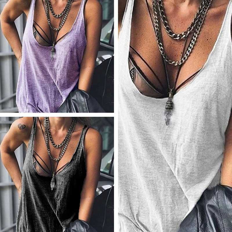 Women' Tanks Camis Womens Sexy Sleeveless Tank Top Low Cut Neckline Solid Color Loose Casual Beach Cami Vest Swimsuit Cover Up Streetwear Y2302, Style1 gray
Women' Tanks Camis Womens Sexy Sleeveless Tank Top Low Cut Neckline Solid Color Loose Casual Beach Cami Vest Swimsuit Cover Up Streetwear Y2302, Style1 gray