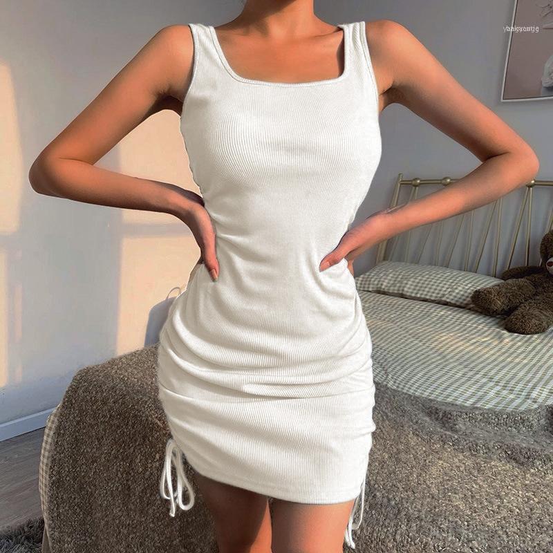 Casual Dresses Sexy Lace Up Draped Women Dress Mini High Waist Bodycon White Blue Sleeveless Office Vestido Square Collar1, Black
Casual Dresses Sexy Lace Up Draped Women Dress Mini High Waist Bodycon White Blue Sleeveless Office Vestido Square Collar1, Black