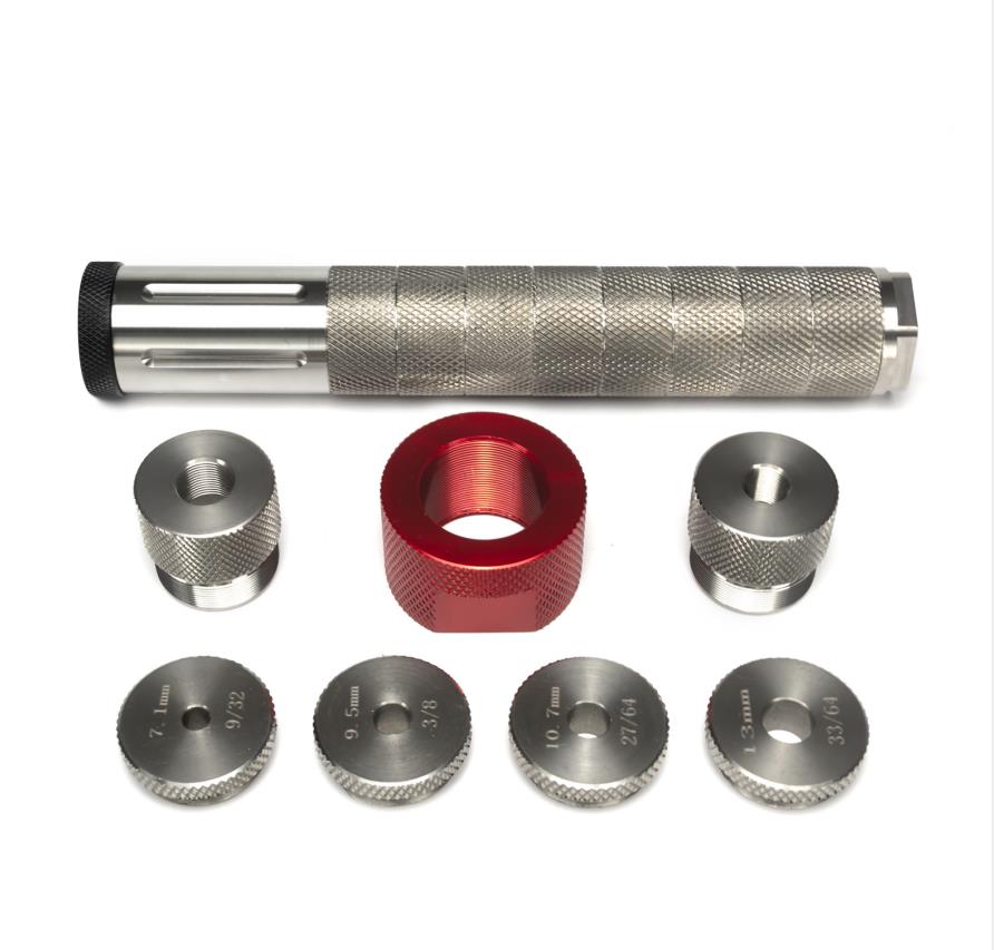 Tactical Accessories 10"L 1.58"OD 1/2-28 and 5/8-24 Stainless Steel Modular Solvent Trap 1.375x24 MST Kit with Jig
Tactical Accessories 10"L 1.58"OD 1/2-28 and 5/8-24 Stainless Steel Modular Solvent Trap 1.375x24 MST Kit with Jig