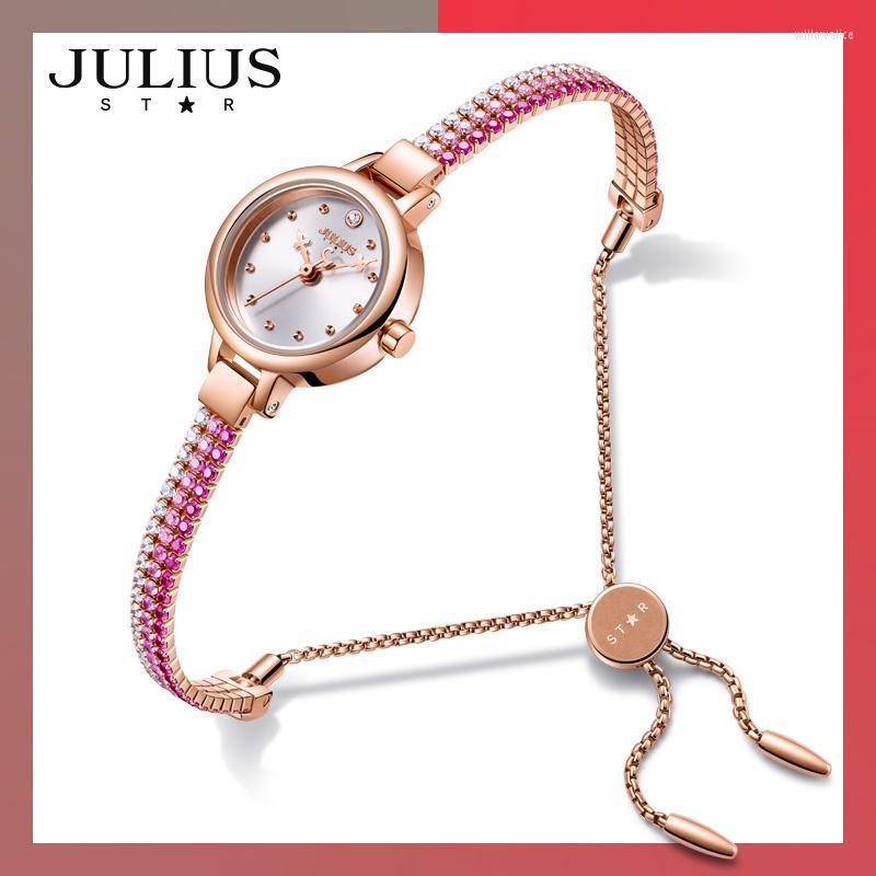 Wristwatches Julius Watch Women's Top Quality Brass Superb Bracelet Clock Full Colorful Diamond Dress 30M Wtaerproof Gift JS-007Wristwat, Gold
Wristwatches Julius Watch Women's Top Quality Brass Superb Bracelet Clock Full Colorful Diamond Dress 30M Wtaerproof Gift JS-007Wristwat, Gold