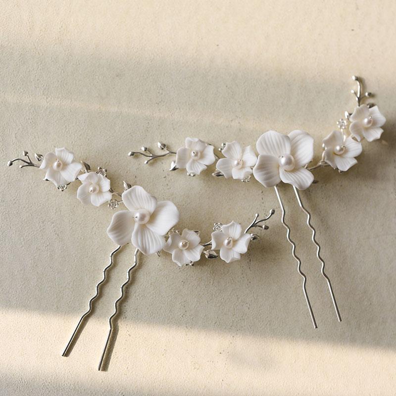 Hair Clips & Barrettes Ins Style Bridal Pins Ceramic Floral Wedding Headpiece Handmade Pearls Women Jewelry HairclipsHair
Hair Clips & Barrettes Ins Style Bridal Pins Ceramic Floral Wedding Headpiece Handmade Pearls Women Jewelry HairclipsHair