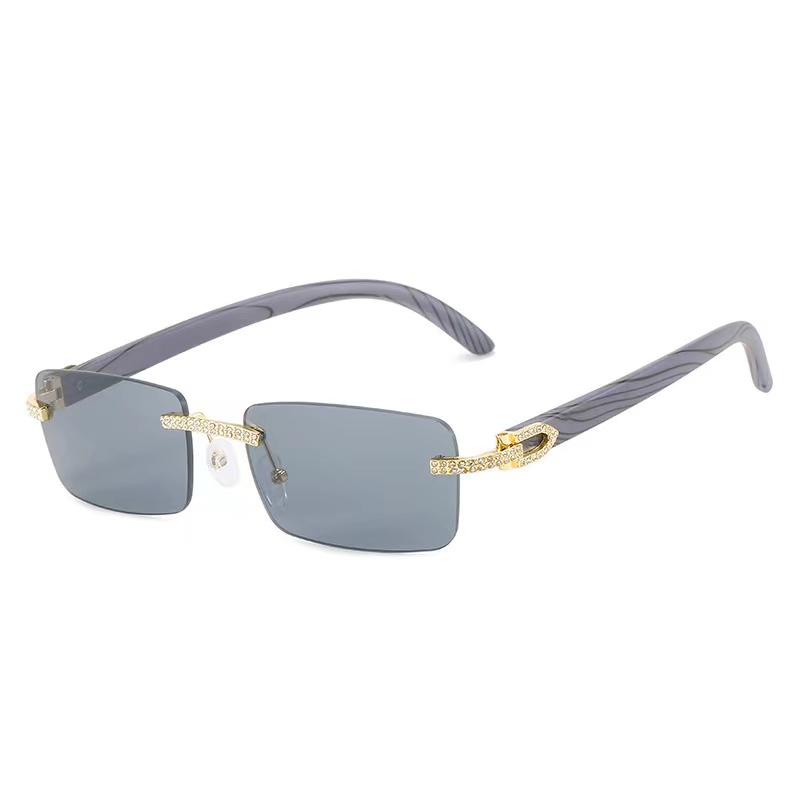2022 New Black Mix White Genuine Natural Buffalo Horn Sunglasses Rimless Diamond set Sun glasses Men Women with C Decoration Rocks Wire 18K
2022 New Black Mix White Genuine Natural Buffalo Horn Sunglasses Rimless Diamond set Sun glasses Men Women with C Decoration Rocks Wire 18K