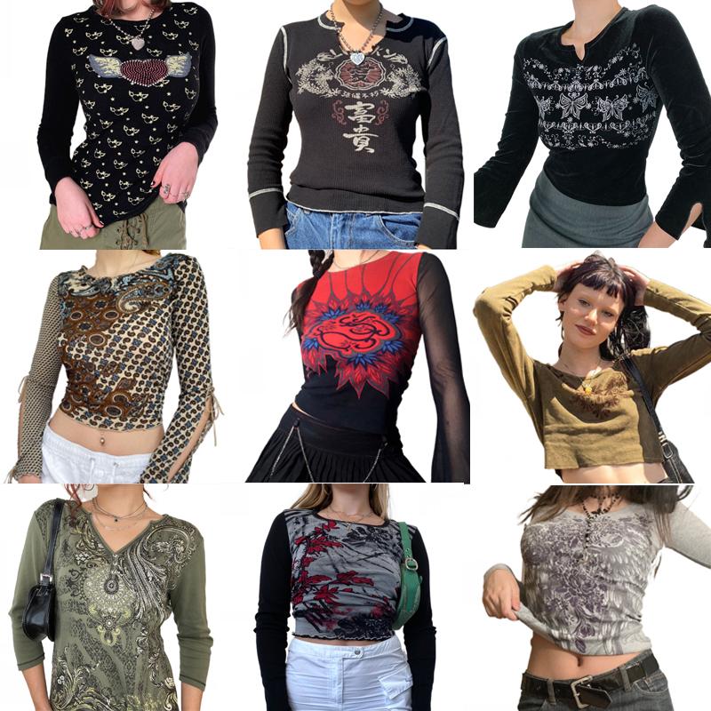 Women' T Shirts Aesthetic Fairy Grunge 90s Vintage Graphic Print Women Autumn Spring Long Sleeve Crop Top Kawaii Harajuku Tee ShirtWomen, Type 23
Women' T Shirts Aesthetic Fairy Grunge 90s Vintage Graphic Print Women Autumn Spring Long Sleeve Crop Top Kawaii Harajuku Tee ShirtWomen, Type 23