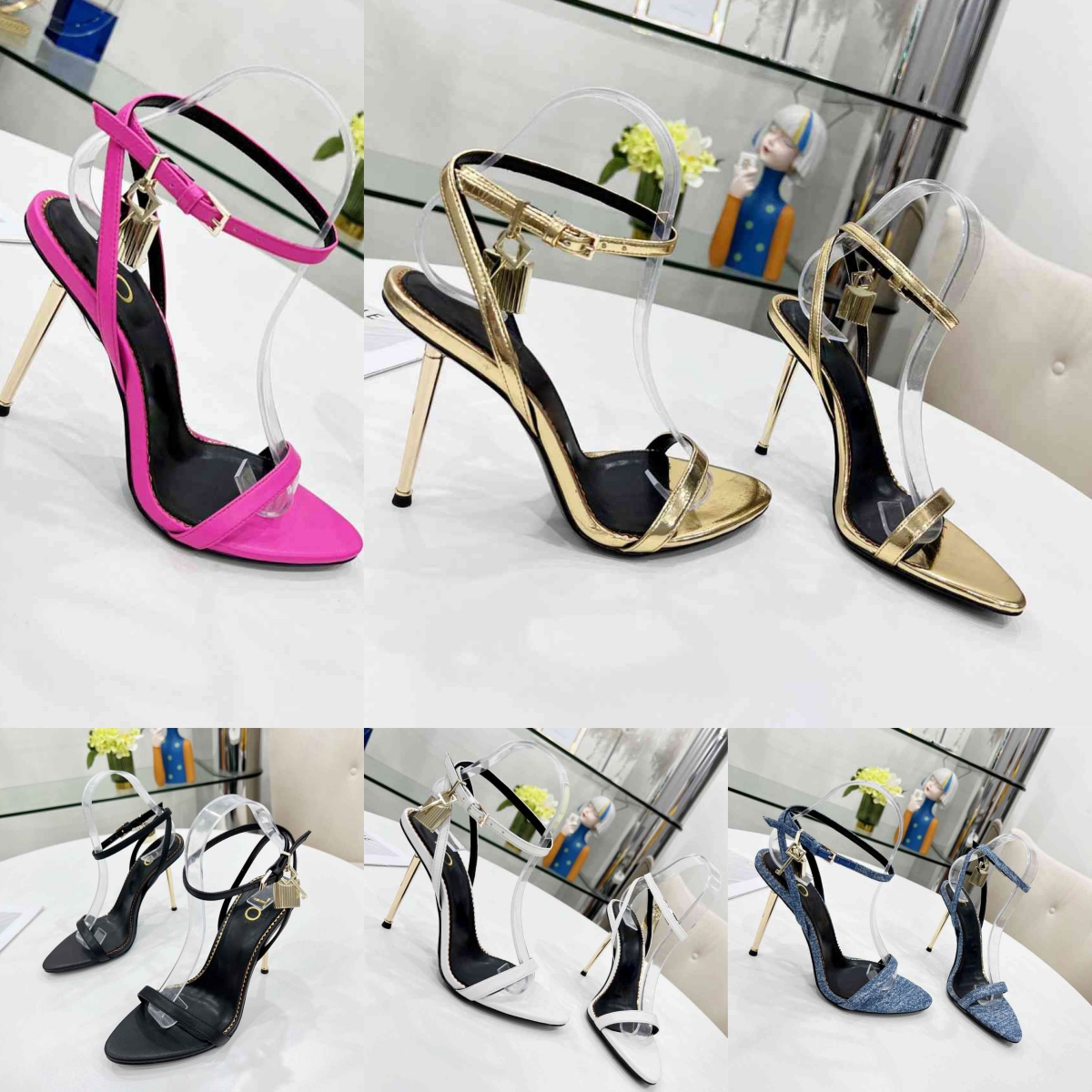 woman sandal queen high heeled sandal slipper padlock sandals luxury designer naked pumps summer shoes pointy toe 105mm, With box
woman sandal queen high heeled sandal slipper padlock sandals luxury designer naked pumps summer shoes pointy toe 105mm, With box