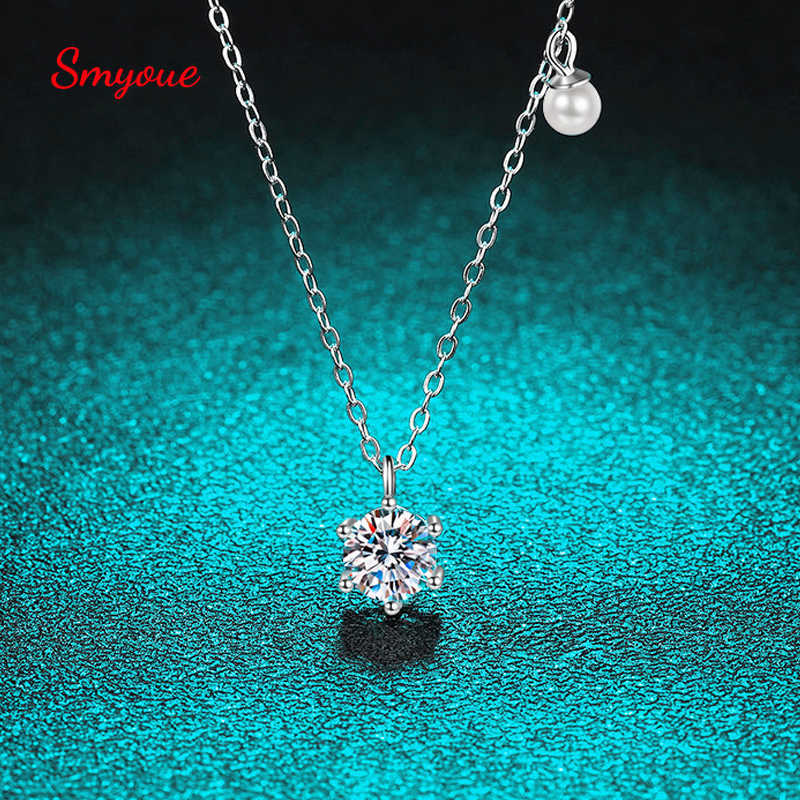Pendant Necklaces Smyoue 0.5-1ct Moissanite Solitaire Necklace for Women Pearl Pendant White Gold Plated S925 Sterling Silver Jewelry Wholesale G230202
Pendant Necklaces Smyoue 0.5-1ct Moissanite Solitaire Necklace for Women Pearl Pendant White Gold Plated S925 Sterling Silver Jewelry Wholesale G230202