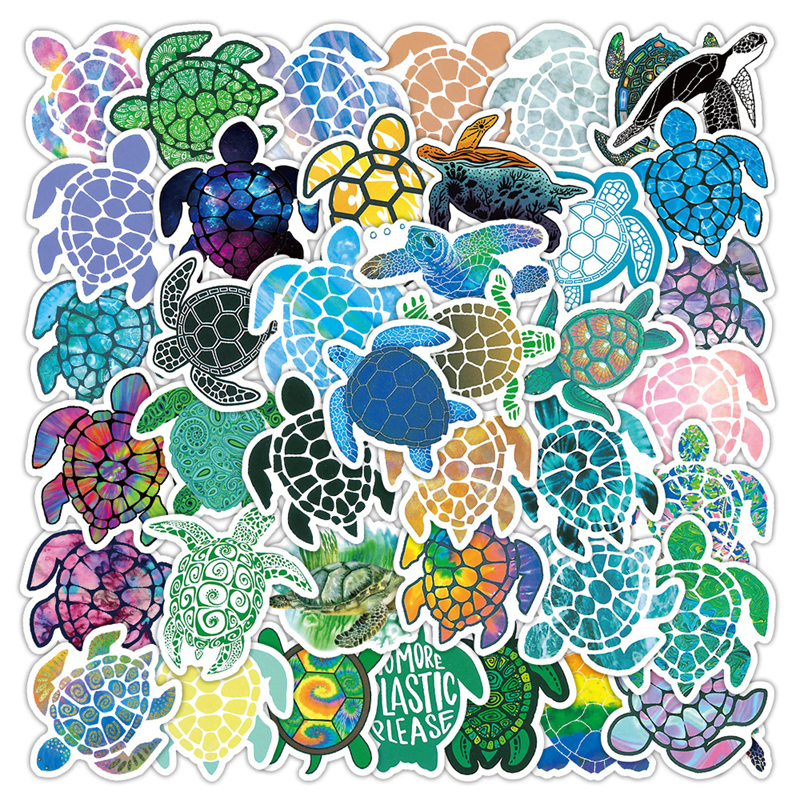 50pcs Sea Turtle Stickers Waterproof Ocean Turtle Stickers Summer Colorful Stickers W-1415, Multi colors
50pcs Sea Turtle Stickers Waterproof Ocean Turtle Stickers Summer Colorful Stickers W-1415, Multi colors