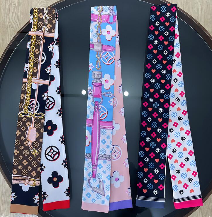 13color Desinger Letters Print Bags Scarves Silk Handle Gloves Wraps Muffler Wallet Purse Handbag Women Bag Paris Tote Luggage