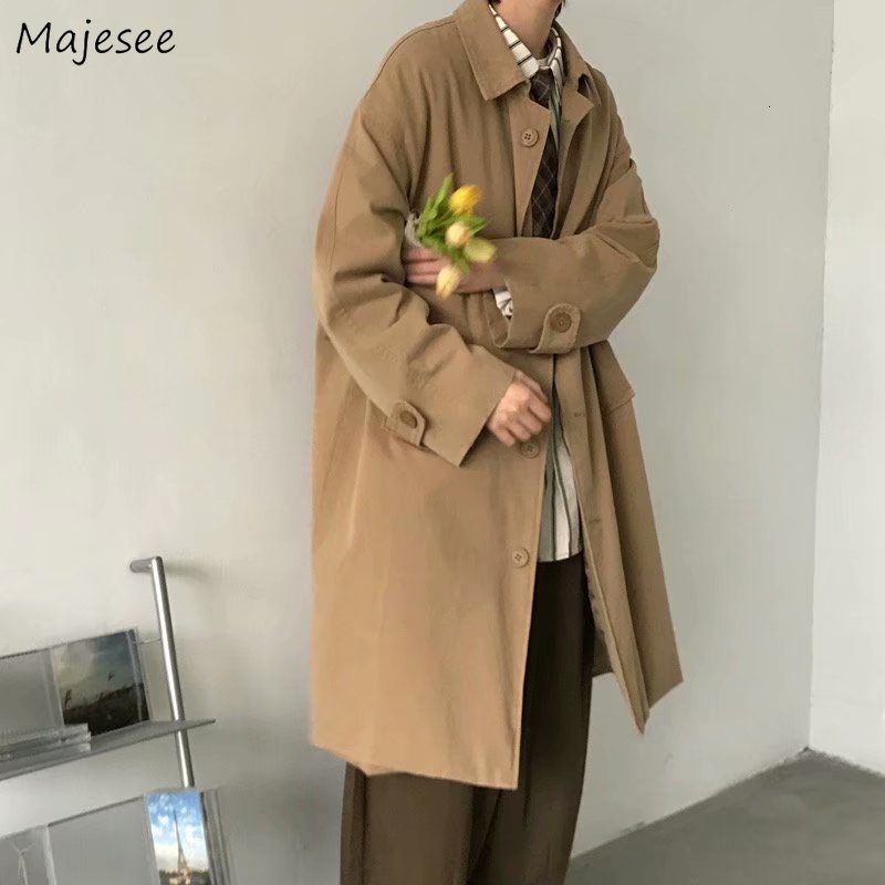 Men's Trench Coats Men England Style Single Breasted Windbreaker Vintage Classic Khaki Long Casual Handsome Streetwear Over Knees Chic 230202
Men's Trench Coats Men England Style Single Breasted Windbreaker Vintage Classic Khaki Long Casual Handsome Streetwear Over Knees Chic 230202