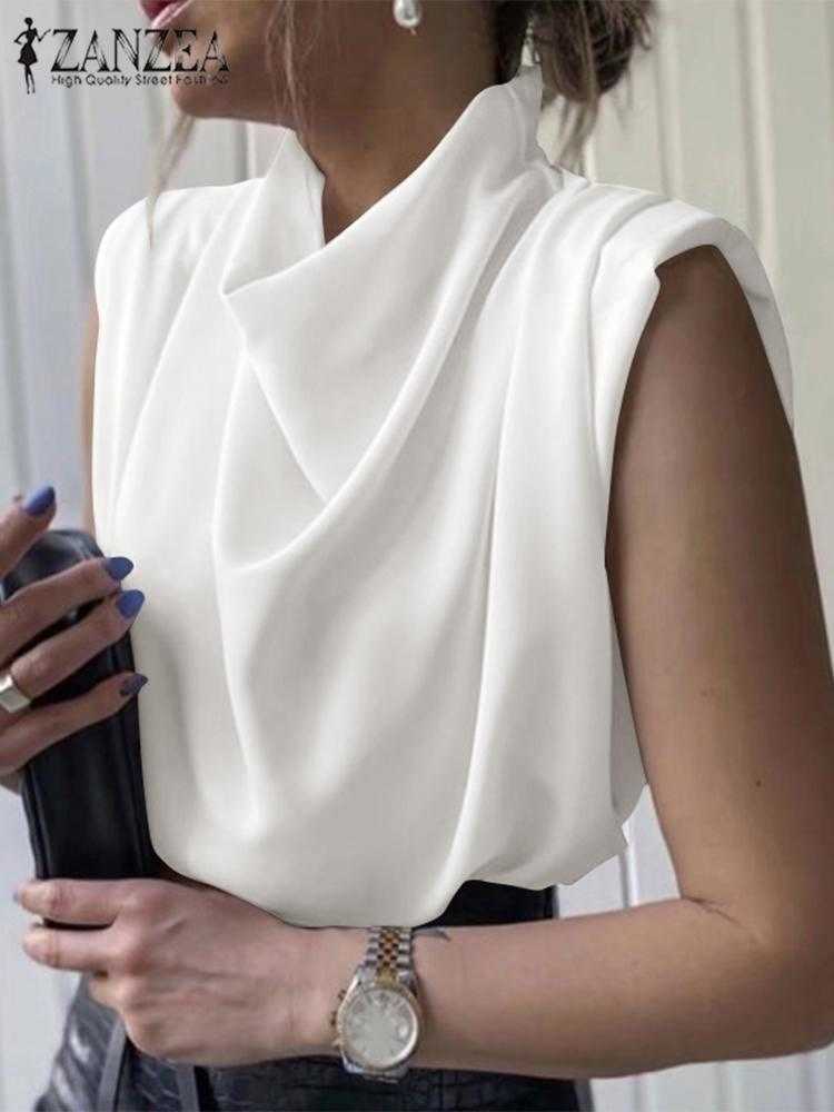 Women's Tanks Camis Party Blusas Casual OL Work White Tunic Oversized 2022 Chic Sleeveless Tees Women's Elegant Solid Camis ZANZEA Summer Tanks Tops Y2302, Black
Women's Tanks Camis Party Blusas Casual OL Work White Tunic Oversized 2022 Chic Sleeveless Tees Women's Elegant Solid Camis ZANZEA Summer Tanks Tops Y2302, Black