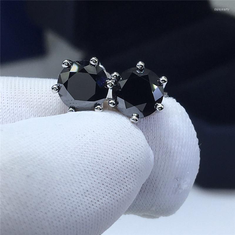 Stud Earrings Silver 925 Original Round Brilliant Cut Diamond Test Past Total 2 Carat Black Moissanite Gemstone Party JewelryStud Dale22
Stud Earrings Silver 925 Original Round Brilliant Cut Diamond Test Past Total 2 Carat Black Moissanite Gemstone Party JewelryStud Dale22