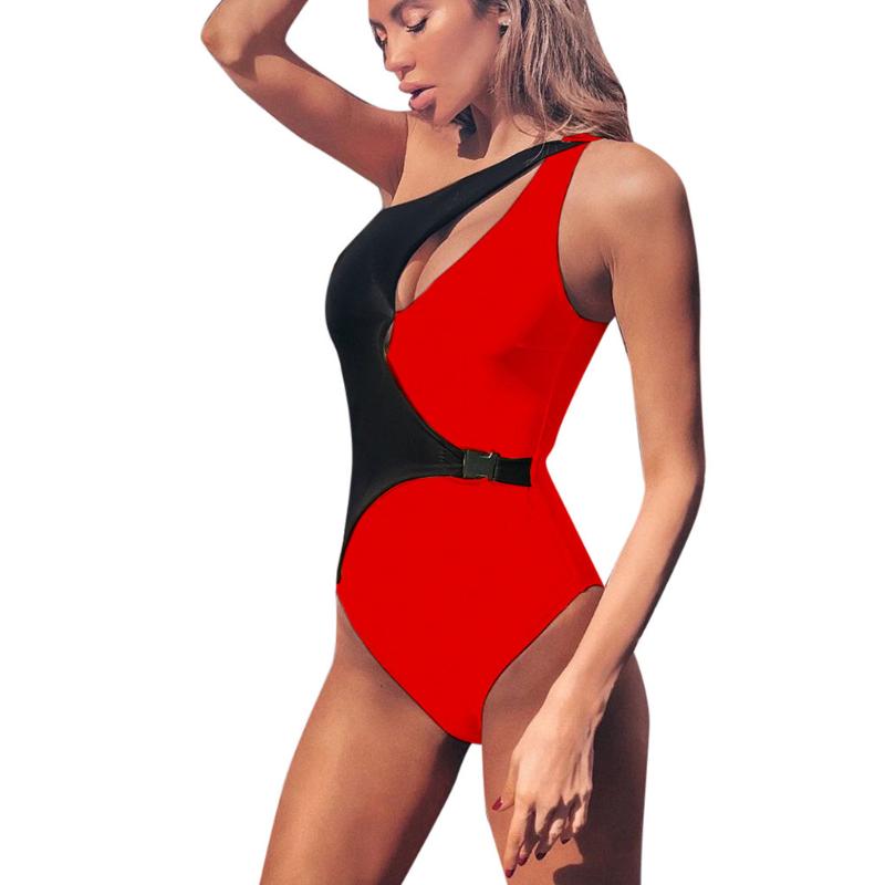 Women's Swimwear Women Swimsuit 2023 Patchwork One Shoulder Conjoined Piece Swimsuits Sexy Low Waist Pure Color Irregularity Bikini X0319, Red
Women's Swimwear Women Swimsuit 2023 Patchwork One Shoulder Conjoined Piece Swimsuits Sexy Low Waist Pure Color Irregularity Bikini X0319, Red