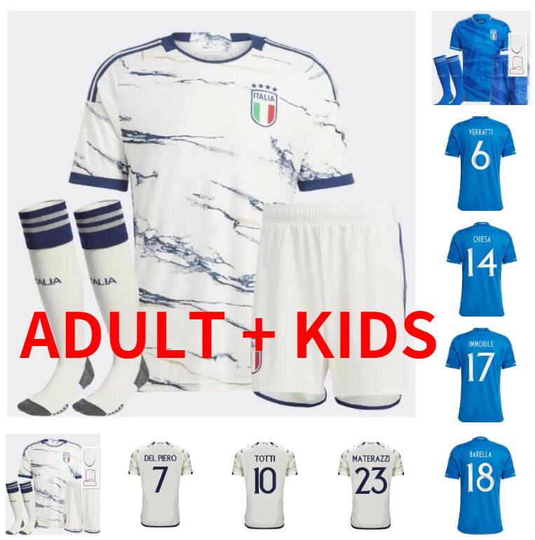 23 24 Italys soccer jerseys 2023 2024 Italian SCAMACCA IMMOBILE CHIESA football shirts PINAMONTI BARELLA BASTONI VERRATTI Maglia italiana national team adult kids
23 24 Italys soccer jerseys 2023 2024 Italian SCAMACCA IMMOBILE CHIESA football shirts PINAMONTI BARELLA BASTONI VERRATTI Maglia italiana national team adult kids