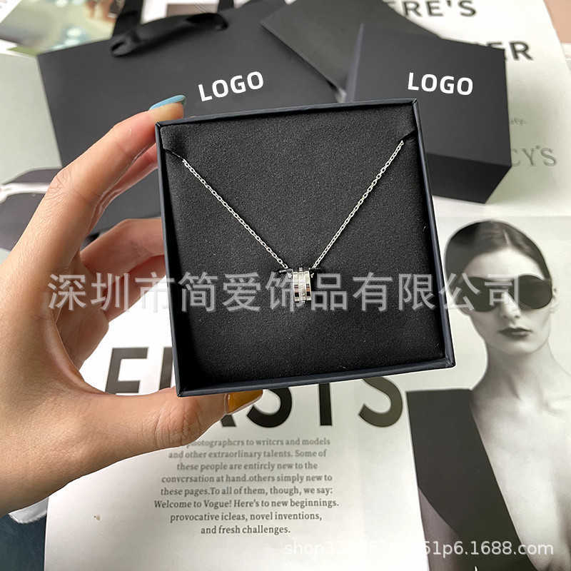 Pendant Necklaces New Fashion Titanium Steel Couple Silver Rose Gold Wild Punk Original Dw Necklace Clavicle Chain Female Necklace Jewelry G230202