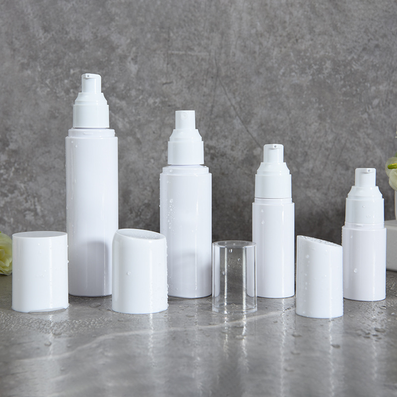 White PET plastic pump bottle for Lotion Serum Essential Oil 30ml 50ml 60ml 80ml 100ml 120ml 150ml