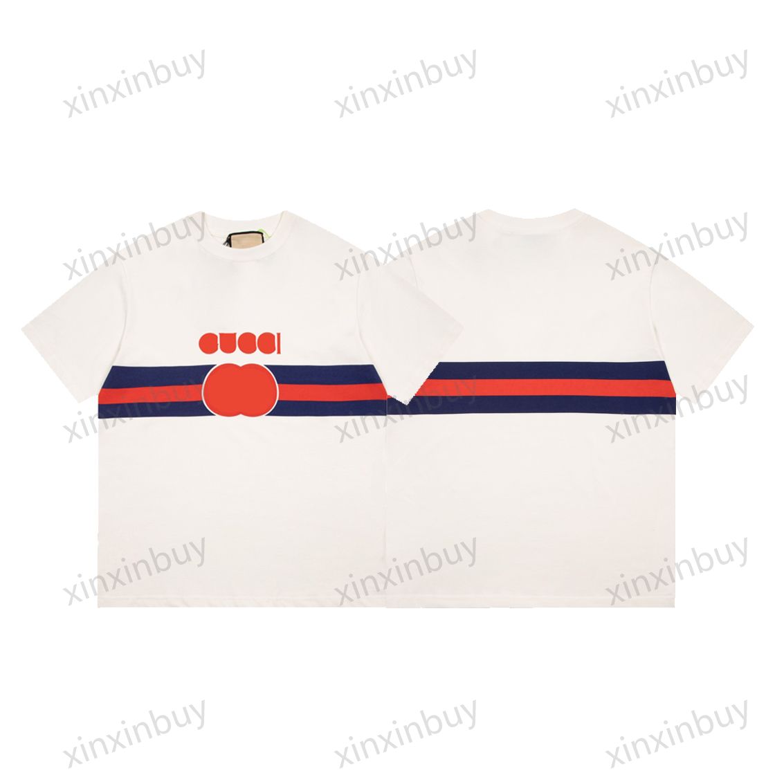 xinxinbuy Men designer Tee t shirt 23ss paris Red stripe pattern print short sleeve cotton women black Beige green Apricot XS-L, 01
xinxinbuy Men designer Tee t shirt 23ss paris Red stripe pattern print short sleeve cotton women black Beige green Apricot XS-L, 01