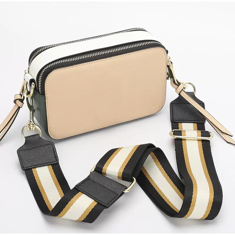 2023 Designers Messenger Bag For Women Crossbody Camera Bag Leather Double Zip Color Matching Casual Wide Strap Shoulder Bags, Black
2023 Designers Messenger Bag For Women Crossbody Camera Bag Leather Double Zip Color Matching Casual Wide Strap Shoulder Bags, Black