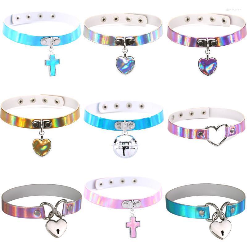 Choker Chokers Harajuku Goth Punk Egirl Laser Leather Bell Love Cross Pendant Necklaces For Women Sexy Collar Chain Jewelry WholesaleChokers
Choker Chokers Harajuku Goth Punk Egirl Laser Leather Bell Love Cross Pendant Necklaces For Women Sexy Collar Chain Jewelry WholesaleChokers