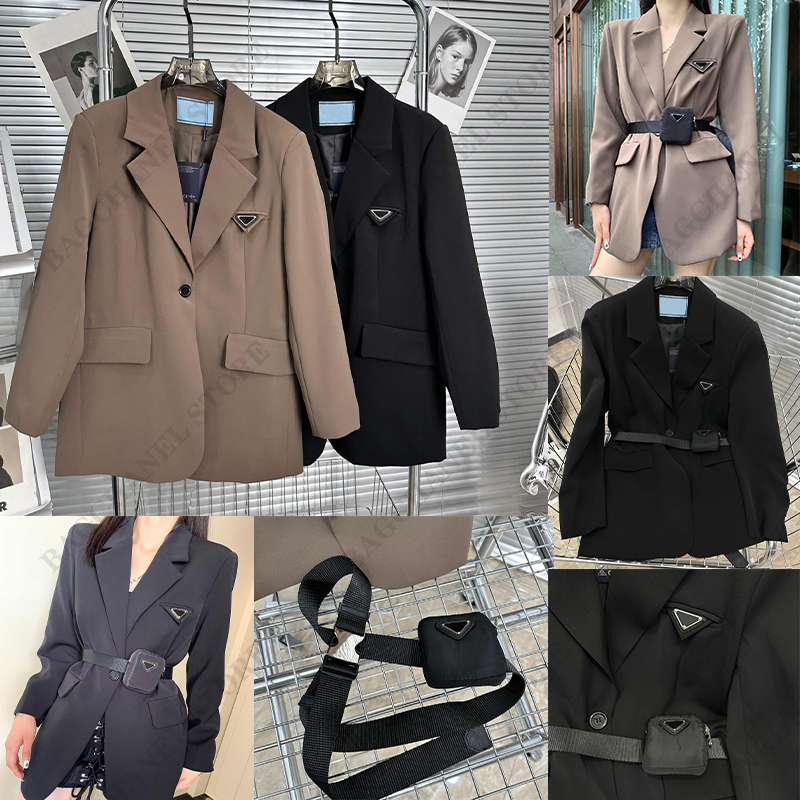 Luxury women' suits coat Blazers waist bag designer jacket fashion classic inverted lady slim temperament coat color black khaki Women' Clothing
Luxury women' suits coat Blazers waist bag designer jacket fashion classic inverted lady slim temperament coat color black khaki Women' Clothing