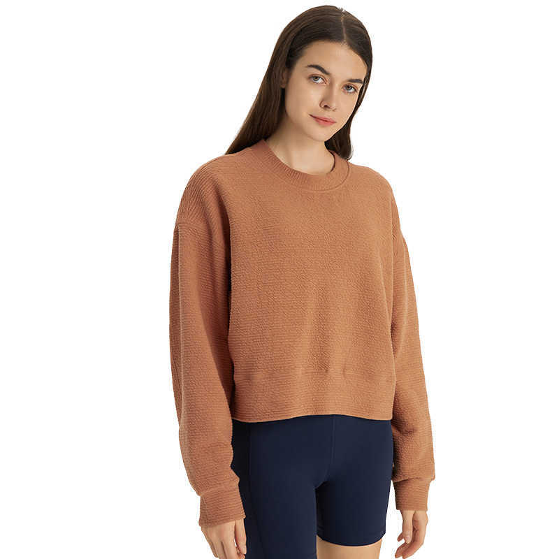 Women Yoga Outfits LU-18 Sweatshirts Hoodie Loose Long Sleeve Crop Top Fitness Workout High Elasticity Crew Neck Sweater Gym Running, Black
Women Yoga Outfits LU-18 Sweatshirts Hoodie Loose Long Sleeve Crop Top Fitness Workout High Elasticity Crew Neck Sweater Gym Running, Black
