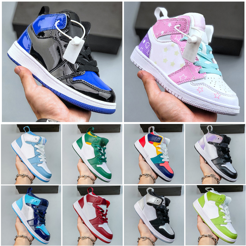 Kids Designer casual shoes Jumpman 1s Basketball Shoes 1 Retro Toddler Children Students Sneaker boys girls trainers Runner Shoe Fire Red Thunder University Blue, #28
Kids Designer casual shoes Jumpman 1s Basketball Shoes 1 Retro Toddler Children Students Sneaker boys girls trainers Runner Shoe Fire Red Thunder University Blue, #28