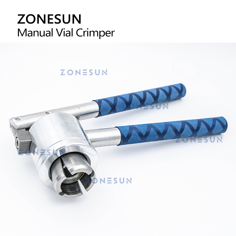ZONESUN Perfume Bottle Sealing Machine Crimper Manual Handheld Vial Capping Spray Caps Sealing Tool Aluminum Alloy ZS-PBC1