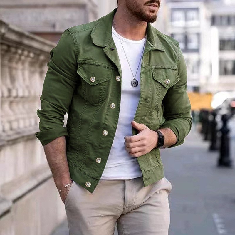 Men's Trench Coats Casual Solid Jacket Men Long Sleeve Pockets Cargo Autumn Fashion Buttondown Turndown Collar Outerwear For Man Streetwear 230202, 04 blue
Men's Trench Coats Casual Solid Jacket Men Long Sleeve Pockets Cargo Autumn Fashion Buttondown Turndown Collar Outerwear For Man Streetwear 230202, 04 blue