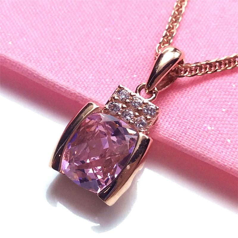 Chains Rose Gold Romantic Pink Gemstone Necklace For Woman Exquisite Light Luxury Crystal Dinner Party 585 Purple JewelryChains
Chains Rose Gold Romantic Pink Gemstone Necklace For Woman Exquisite Light Luxury Crystal Dinner Party 585 Purple JewelryChains