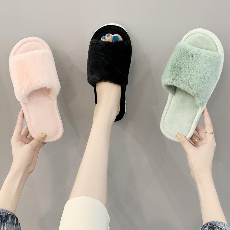 Slippers Comfortable And Warm Autumn Winter Women's Indoor Non-slip Wear-resistant One-word Home Soft Shoes Women, Green
Slippers Comfortable And Warm Autumn Winter Women's Indoor Non-slip Wear-resistant One-word Home Soft Shoes Women, Green
