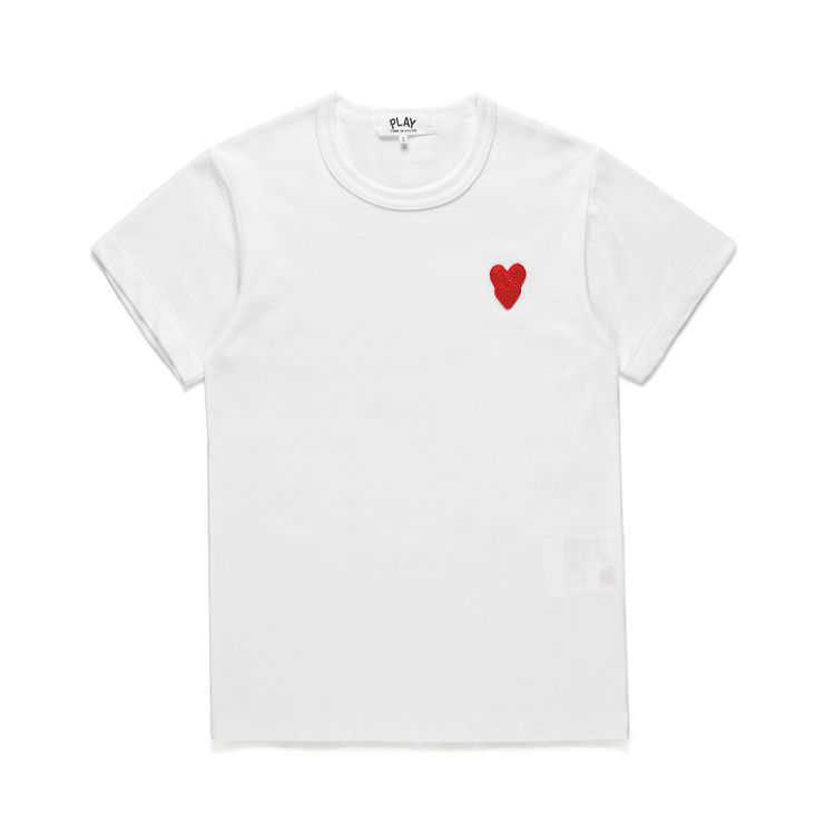 Designer Luxury Play Classic Summer Fashion Versatile Trend Top T-shirt Double Red Black Heart Folding Men' And Women' Short Sleeve
Designer Luxury Play Classic Summer Fashion Versatile Trend Top T-shirt Double Red Black Heart Folding Men' And Women' Short Sleeve