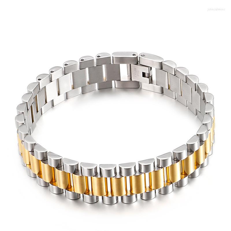 Link Bracelets Fashion Personality Men's Titanium Steel Watch Bracelet Trend Punk Style