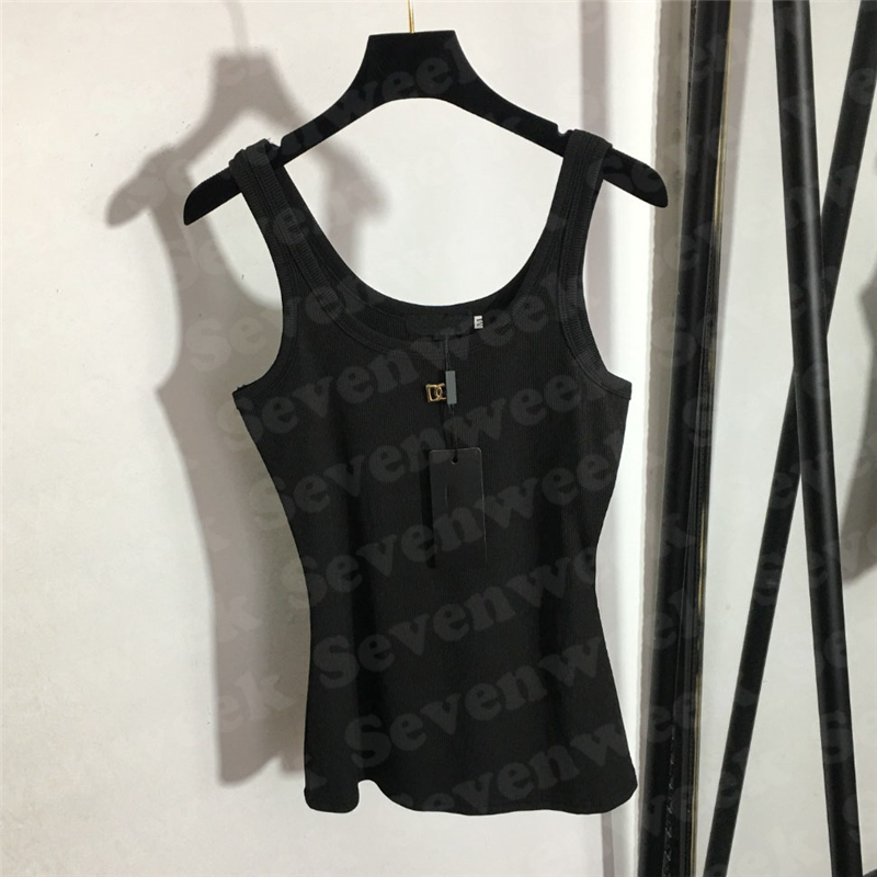 Metal Letter Sling Vest Tops T Shirts For Womens Designer Summer Knitted Tanks Hiphop Streetwear Sports Tees Clothes, Black
Metal Letter Sling Vest Tops T Shirts For Womens Designer Summer Knitted Tanks Hiphop Streetwear Sports Tees Clothes, Black