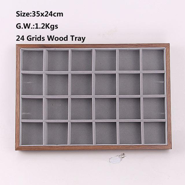 Jewelry Pouches Bags 24 Grids Display Tray Ring Earring Necklace Bracelet Pendant Organizer Storage Box
Jewelry Pouches Bags 24 Grids Display Tray Ring Earring Necklace Bracelet Pendant Organizer Storage Box