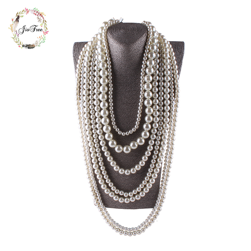 Beaded Necklaces JIOFREE big beads Simulated Pearl Necklace multi layer necklace Statement Necklace women Bohemian party women jewelry 230203
Beaded Necklaces JIOFREE big beads Simulated Pearl Necklace multi layer necklace Statement Necklace women Bohemian party women jewelry 230203