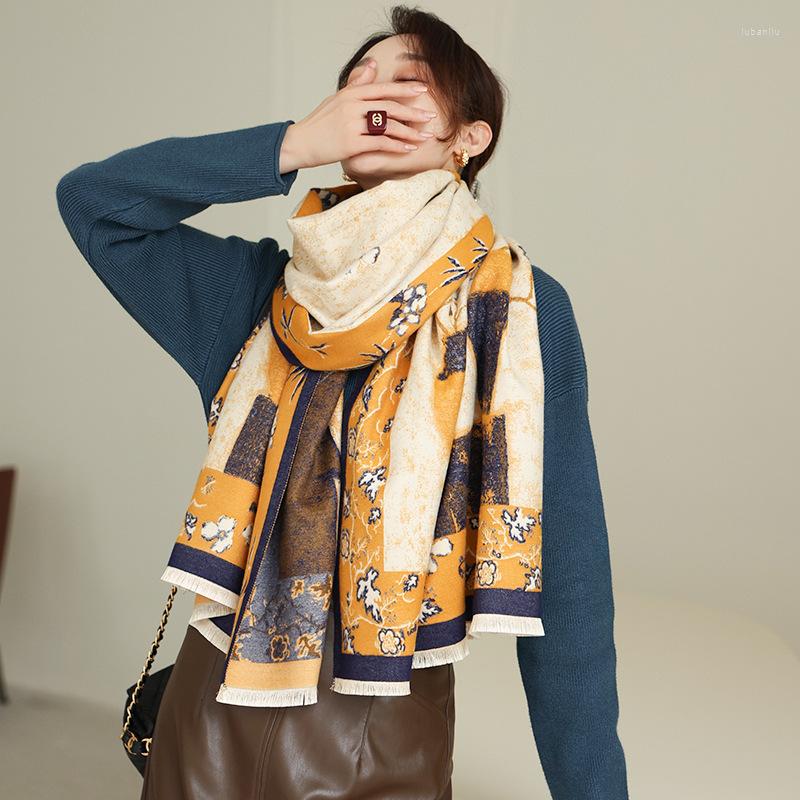Scarves Winter Cashmere Scarfs For Women Keep Warm Thicken Shawls Female Headband Foulard Hijab Pashmina Wraps Retro Print Outdoor
Scarves Winter Cashmere Scarfs For Women Keep Warm Thicken Shawls Female Headband Foulard Hijab Pashmina Wraps Retro Print Outdoor