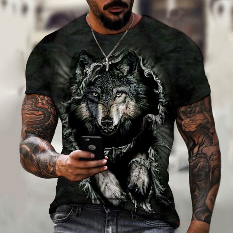 Hip Hop Sportwear Punk Casual Loose Track Autumn Men Cool Print Wolf 3d T-shirt, Color of picture
Hip Hop Sportwear Punk Casual Loose Track Autumn Men Cool Print Wolf 3d T-shirt, Color of picture
