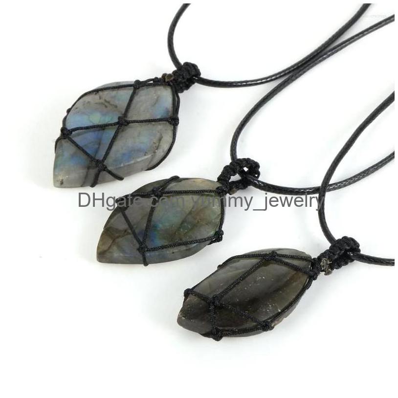 Pendant Necklaces Irregar Natural Moonstone Necklace Handmade Rope Wrap Moon Stone Adjustable Men Women Neck Jewelry Drop Delivery Pe Dht6W
Pendant Necklaces Irregar Natural Moonstone Necklace Handmade Rope Wrap Moon Stone Adjustable Men Women Neck Jewelry Drop Delivery Pe Dht6W
