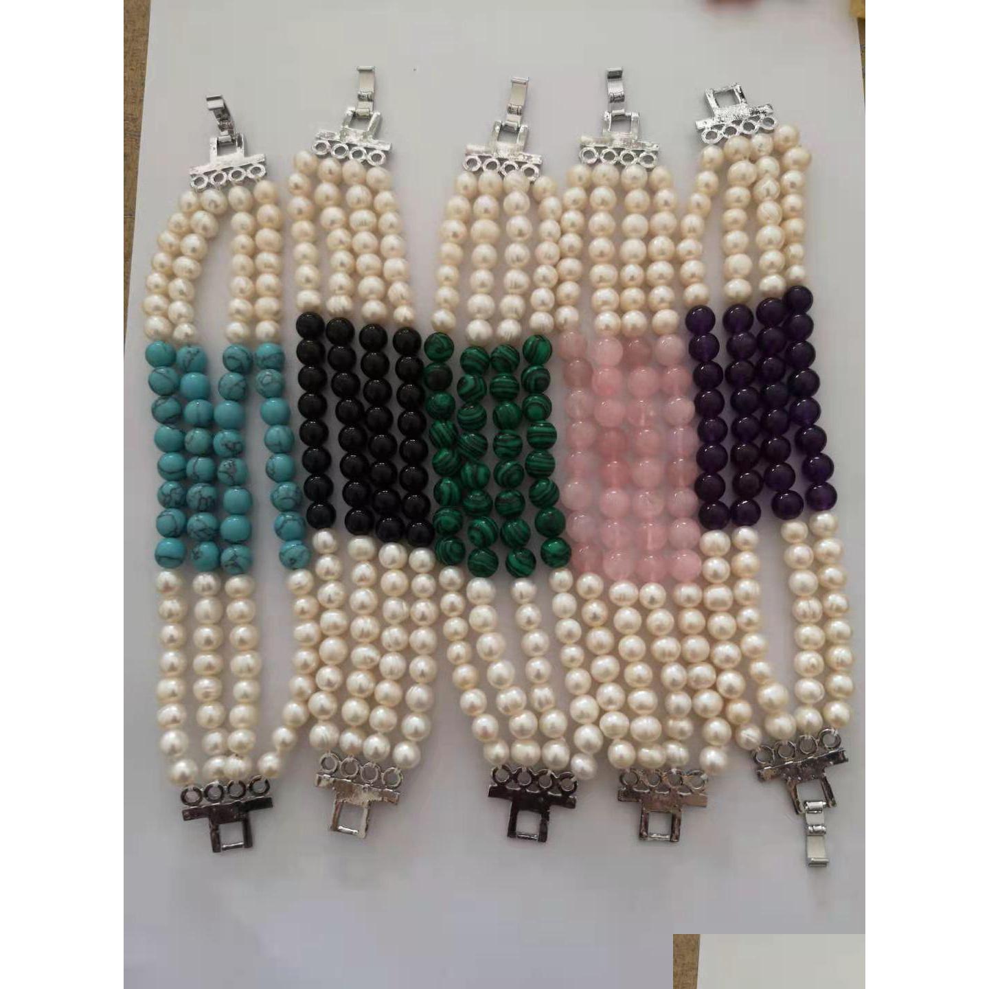Beaded 78Mm Freshwater Ctured Pearl Bracelet With Precious Gemstone Beads 4 Layer Bangle Love Wish For Women Jewelry Drop Delivery Br Dhpvj
Beaded 78Mm Freshwater Ctured Pearl Bracelet With Precious Gemstone Beads 4 Layer Bangle Love Wish For Women Jewelry Drop Delivery Br Dhpvj