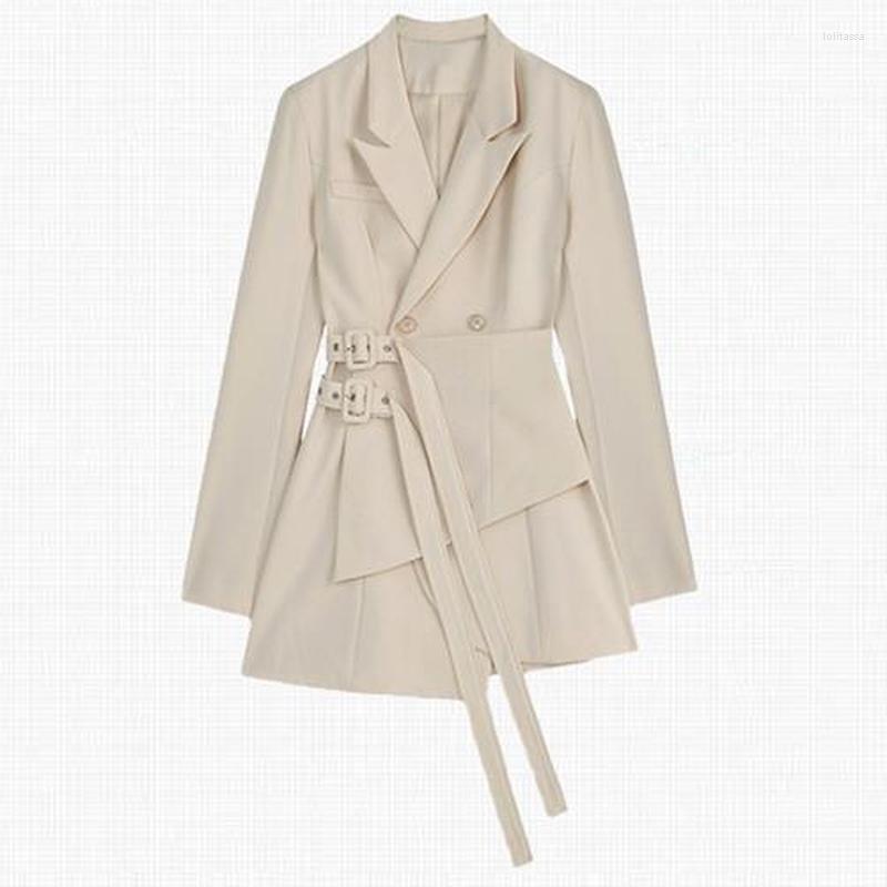 Casual Dresses Women Irregular Bandage Spliced Blazer Fake Two Piece Dress White Lapel Long Sleeve Loose Fit Fashion Tide Spring Fall
Casual Dresses Women Irregular Bandage Spliced Blazer Fake Two Piece Dress White Lapel Long Sleeve Loose Fit Fashion Tide Spring Fall