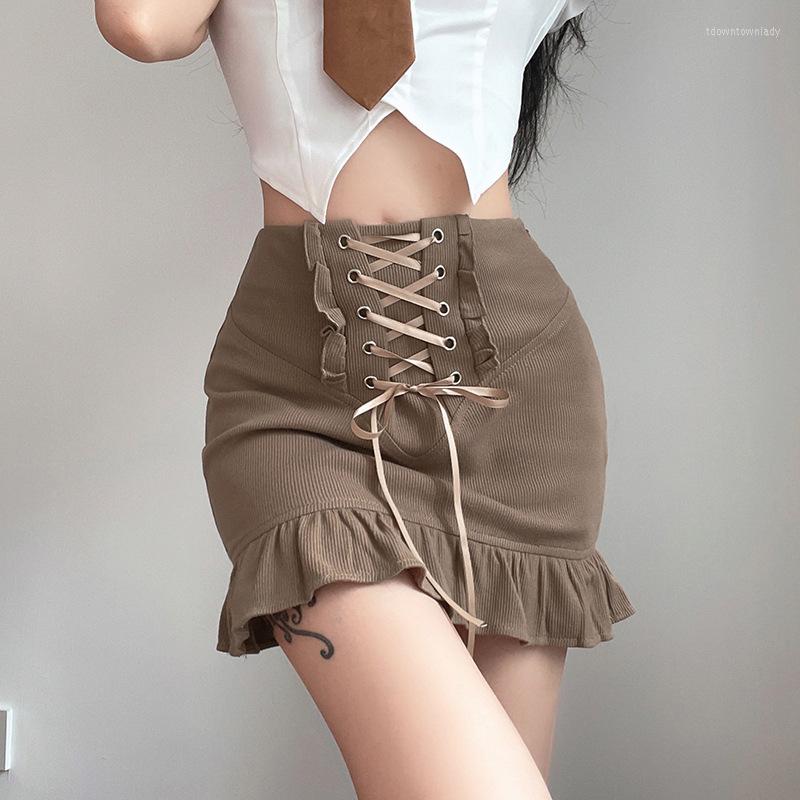 Skirts Women Cross Bandage Summer High Waist Slim Solid OL Midi Harajuku Y2K Clothes 2023 Jupe Longue Femme Ropa Mujer, Khaki
Skirts Women Cross Bandage Summer High Waist Slim Solid OL Midi Harajuku Y2K Clothes 2023 Jupe Longue Femme Ropa Mujer, Khaki