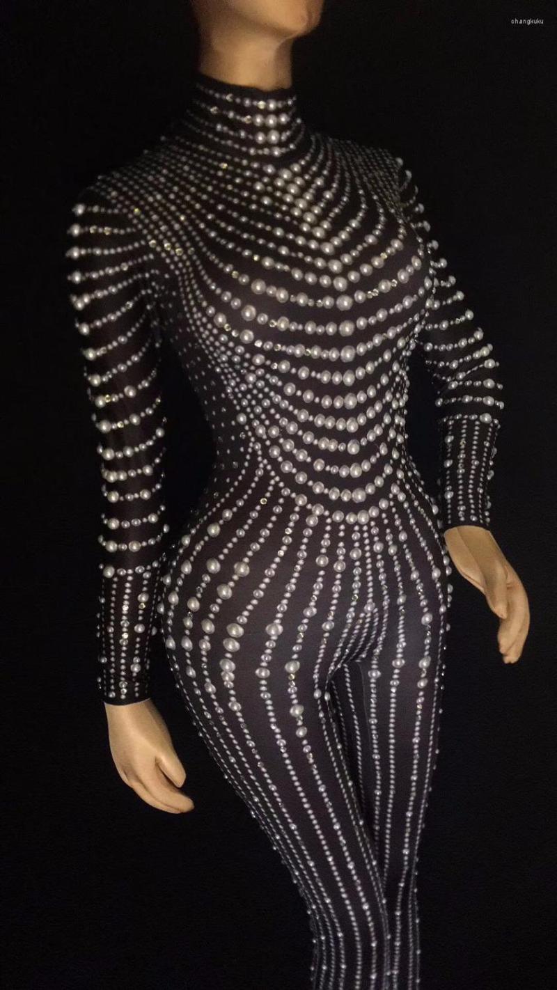 Stage Wear 2023 Fashion Black Nude Pearls Jumpsuit One-piece Stretch Sexy Bodysuit Performance Party Celebrate Luxurious Leggings
Stage Wear 2023 Fashion Black Nude Pearls Jumpsuit One-piece Stretch Sexy Bodysuit Performance Party Celebrate Luxurious Leggings